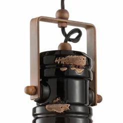 Faretto a sospensione design vintage in ceramica artigianale Carrie