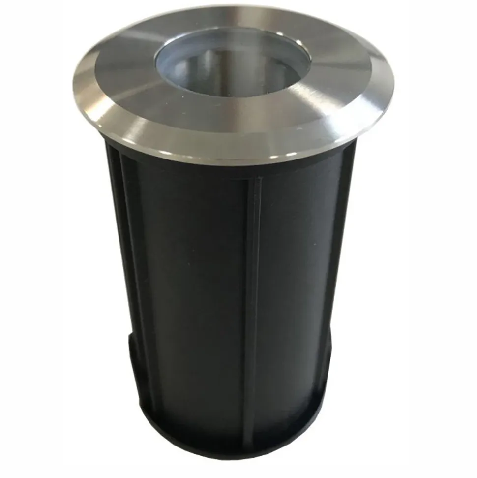 Faretto da Terra Led 2W da Esterno Rotondo in Inox 316, 4 Pezzi - Solina