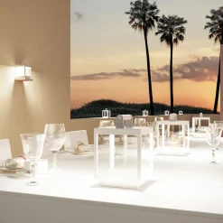 Faretto Led Decorativo da Esterno in Alluminio Bianco o Corten - Bettina