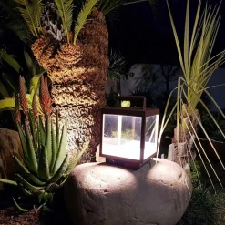 Faretto Led Decorativo da Esterno in Alluminio Bianco o Corten - Bettina