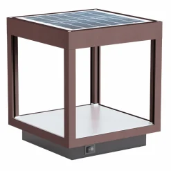 Faretto Led Solare Portatile in Alluminio Bianco, Nero o Corten - Bettina