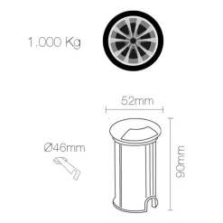 Faretto Rotondo a Led 2W per Esterno in Acciaio Inox, 4 Pezzi - Mayor