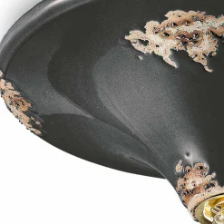 Faretto vintage da soffitto artigianale in ceramica Erica Ferroluce