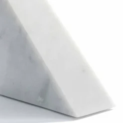 Fermalibro di Design in Marmo Bianco di Carrara Moderno Made in Italy - Tria