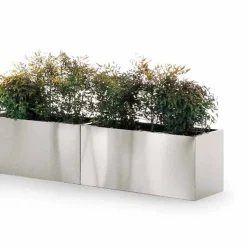 Fioriera Tonda o Rettangolare da Giardino Design in Acciaio Made in Italy - Philly
