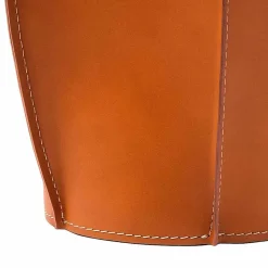 Gettacarte di design in cuoio rigenerato Poligiono, fatto in Italia