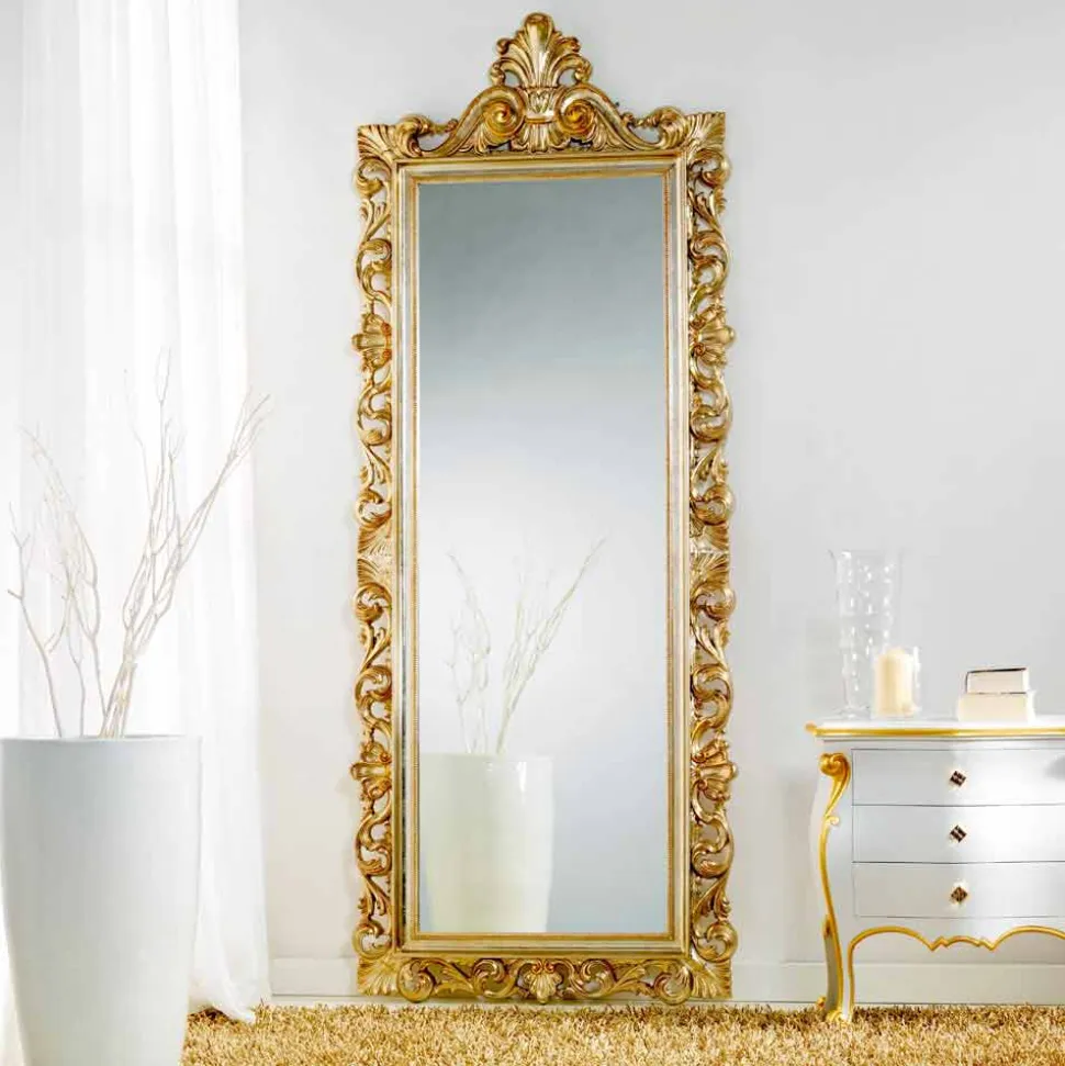 Grande specchiera da terra / muro dal design classico Tiara, 86x220 cm