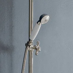Gruppo Doccia Classico Duplex in Ottone con Soffione 3 Misure - Ercolina