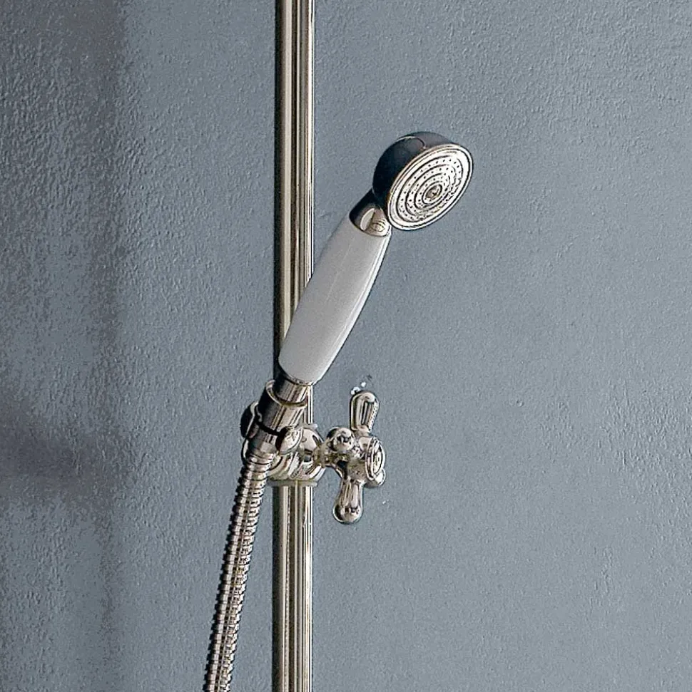 Gruppo Doccia Classico Duplex in Ottone con Soffione 3 Misure - Ercolina