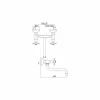 Gruppo per Lavabo Cucina da Parete in Ottone Orientabile Made in Italy - Colmo