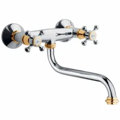 Gruppo per Lavabo Cucina da Parete in Ottone Orientabile Made in Italy - Colmo