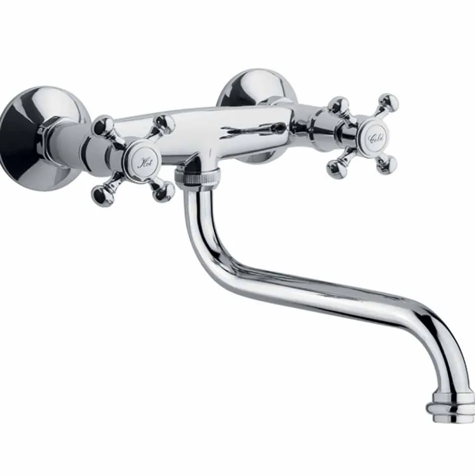 Gruppo per Lavabo Cucina da Parete in Ottone Orientabile Made in Italy - Colmo