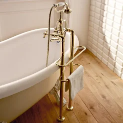 Gruppo Vasca a Pavimento di Design Vintage in Ottone Made in Italy – Katerina
