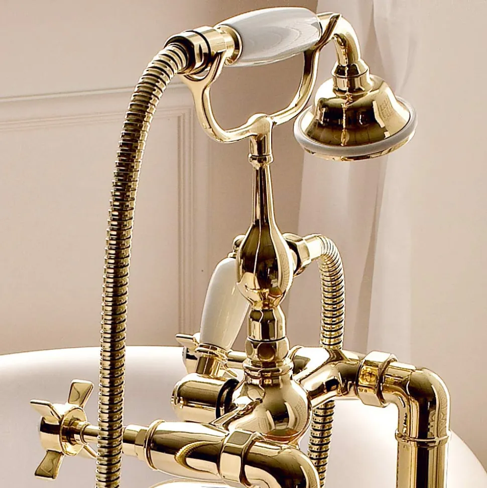 Gruppo Vasca a Pavimento di Design Vintage in Ottone Made in Italy – Katerina
