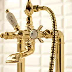 Gruppo Vasca a Pavimento di Design Vintage in Ottone Made in Italy – Katerina