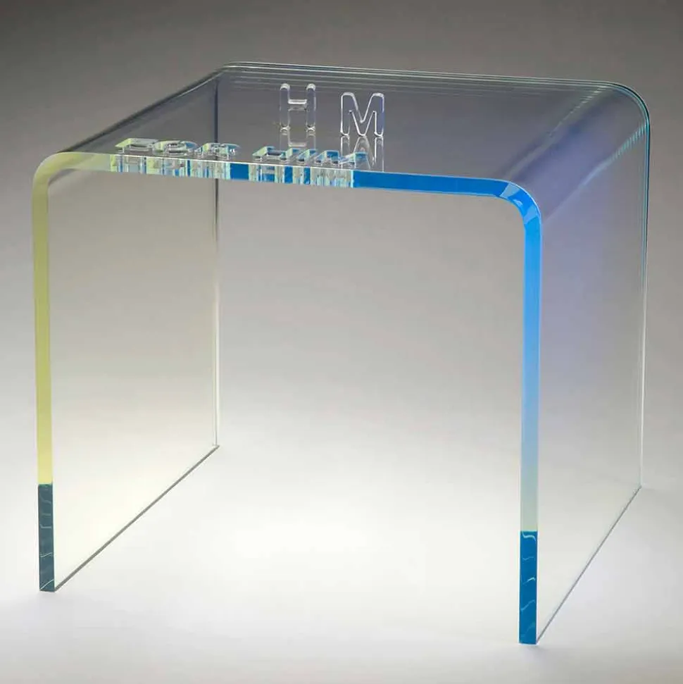 Insieme di 2 Comodini di Design Moderno in Metacrilato Made in Italy – Leielui