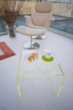 Insieme di 2 Comodini di Design Moderno in Metacrilato Made in Italy – Leielui