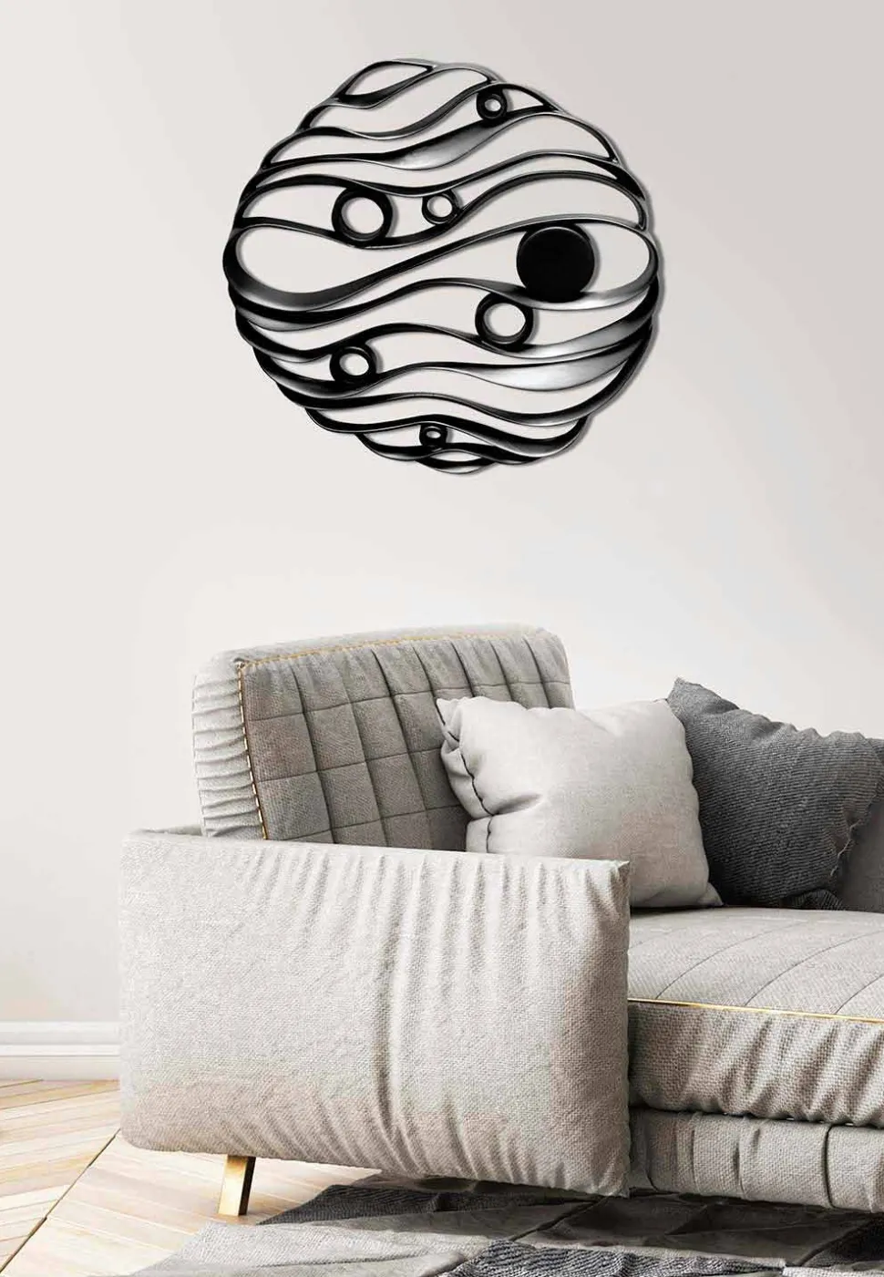 Installazione a Muro Design Moderno in Ceramica Traforata Made in Italy - Desta