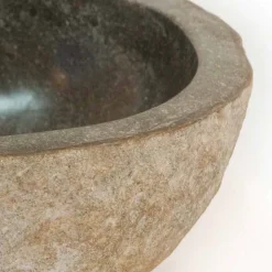 Kai lavabo da appoggio in pietra naturale River Stone, pezzo unico
