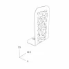Kit 4 fermalibro moderni “Blokko” by Mabele, design originale Made in Italy