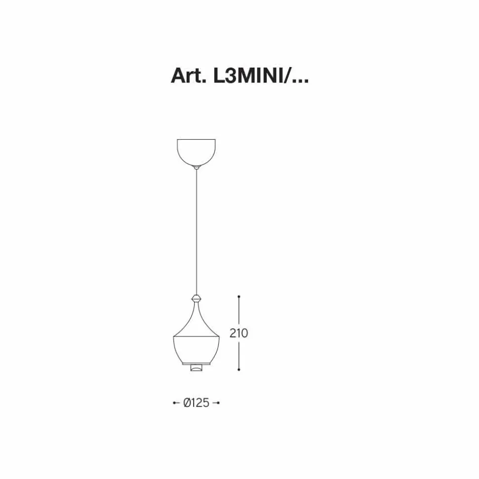 Lampada a LED Sospesa in Ceramica Made in Italy - Lustrini L3 Aldo Bernardi