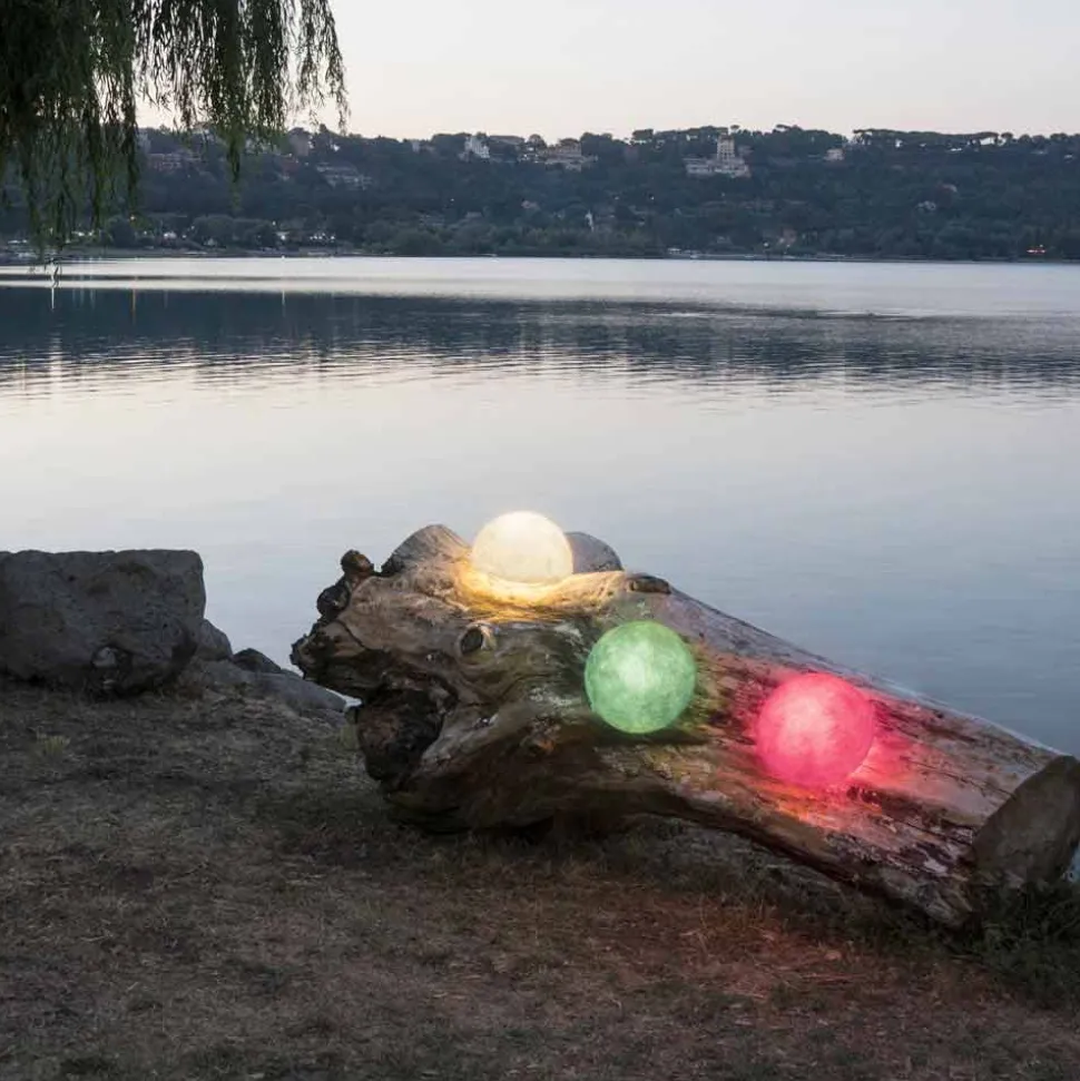 Lampada a muro da esterno In-es.artdesign Button Out in nebulite color