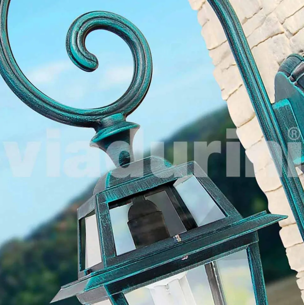 Lampada a muro da giardino in alluminio prodotta in Italia, Kristel