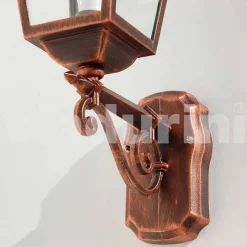 Lampada a muro da giardino in alluminio prodotta in Italia, Kristel