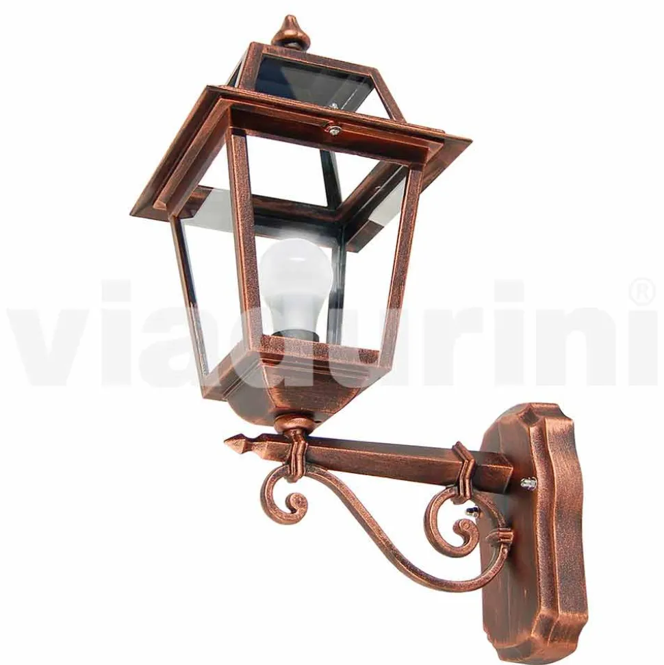 Lampada a muro da giardino in alluminio prodotta in Italia, Kristel