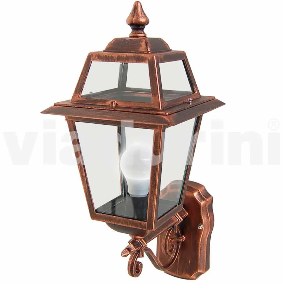 Lampada a muro da giardino in alluminio prodotta in Italia, Kristel