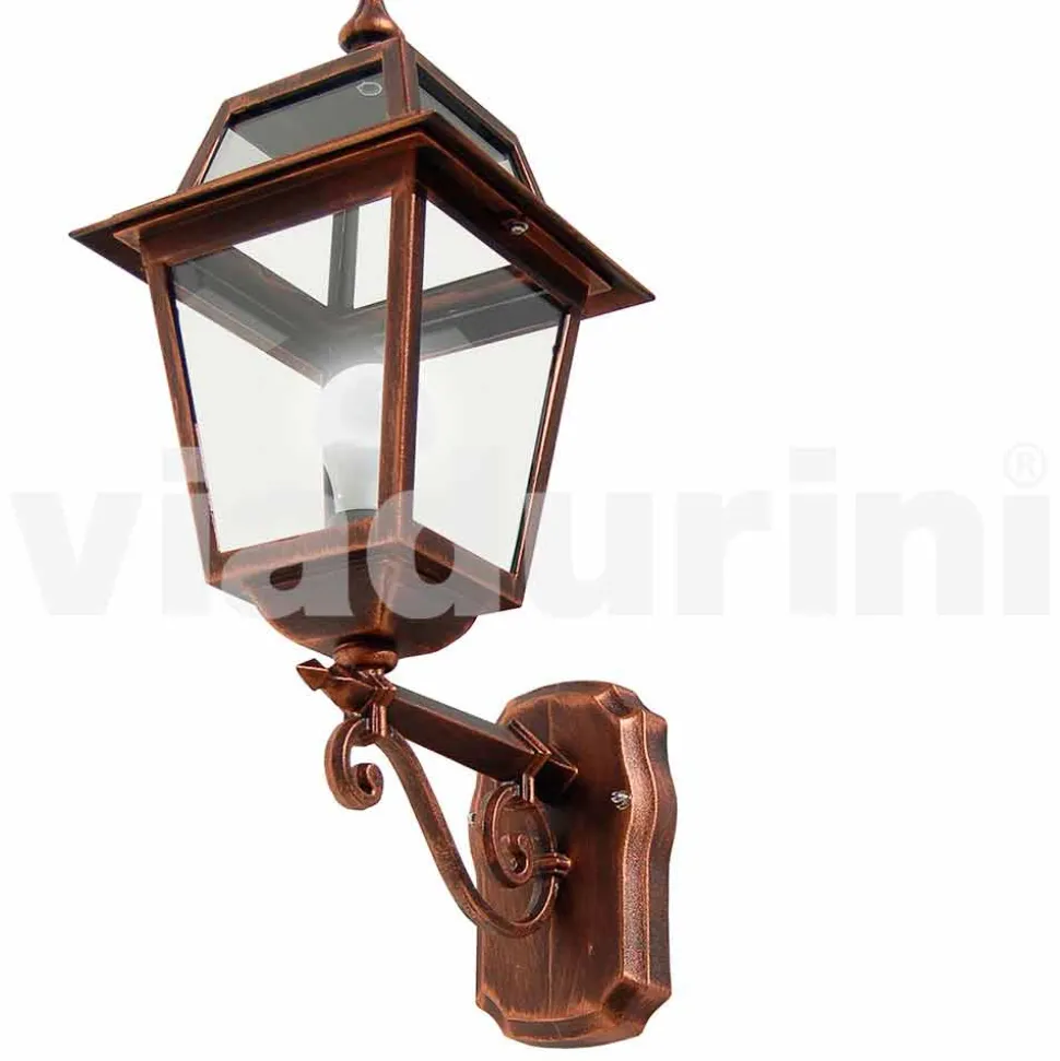 Lampada a muro da giardino in alluminio prodotta in Italia, Kristel