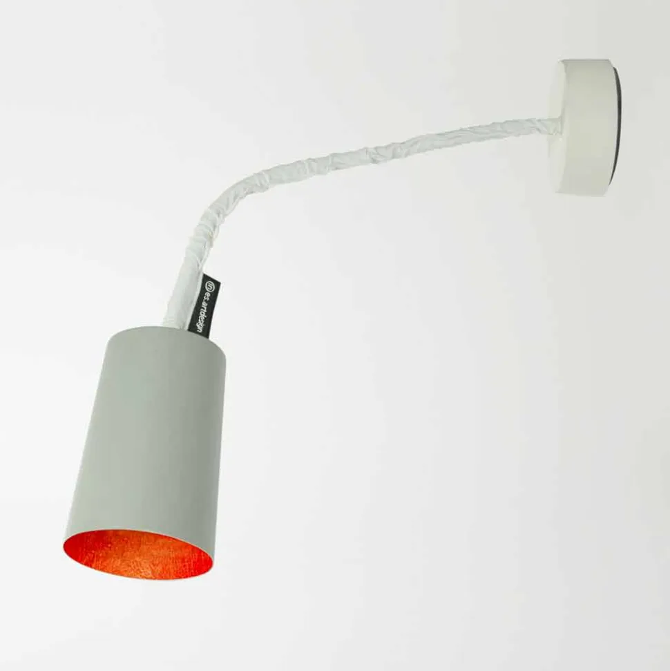 Lampada a muro di design In-es.artdesign Paint a Cemento verniciata