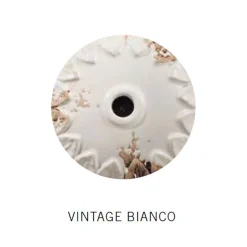 Lampada a Parete Artigianale a Mezzaluna in Ferro e Ceramica - Vintage