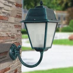 Lampada a Parete da Esterno in Alluminio e Vetro Made in Italy - Doroty