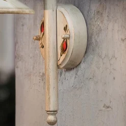 Lampada a Parete da Esterno in Alluminio Bianco Dipinto a Mano - Imperia