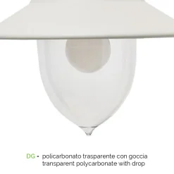Lampada a Parete da Esterno Vintage in Alluminio Made in Italy - Cassandra