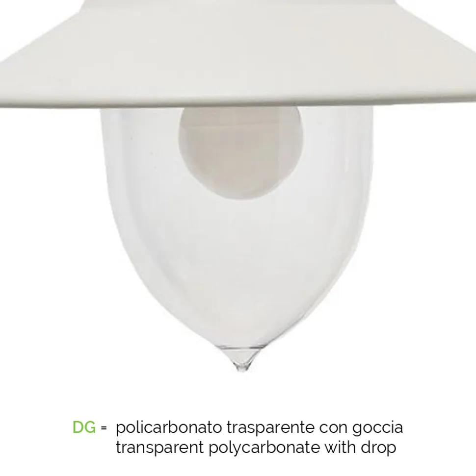 Lampada a Parete da Esterno Vintage in Alluminio Made in Italy - Cassandra
