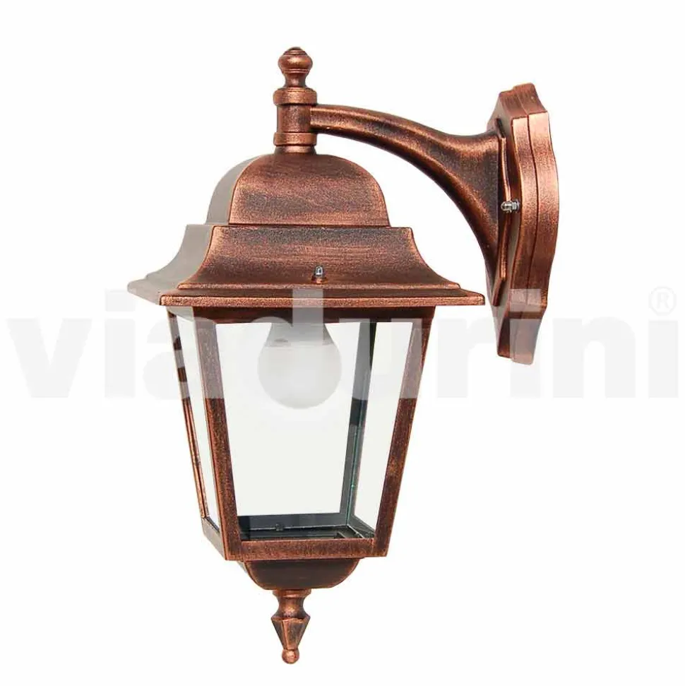 Lampada a parete da giardino in alluminio fatta in Italia, Aquilina