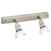 Lampada a Parete 2 o 3 Faretti Ottone e Ceramica Dipinta a Mano - Savona