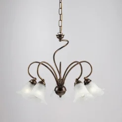 Lampada artigianale e metallo per ambienti raffinati Made in Italy– Cometa