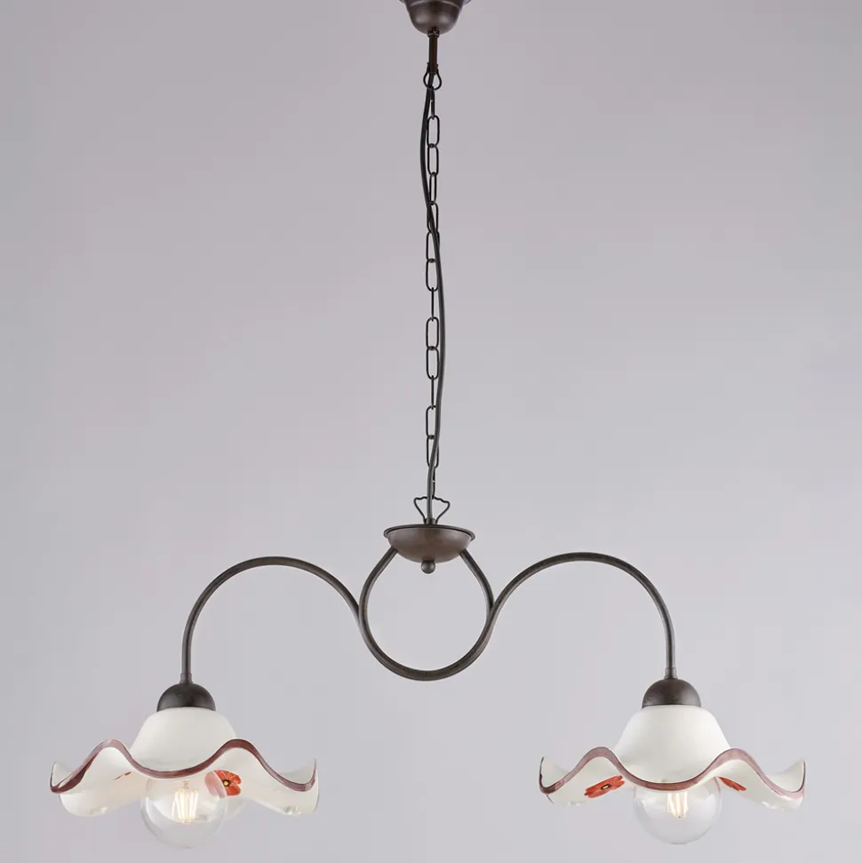 Lampada Artigianale in ceramica e Metallo Made in Italy per Soggiorno e Camera - Merope