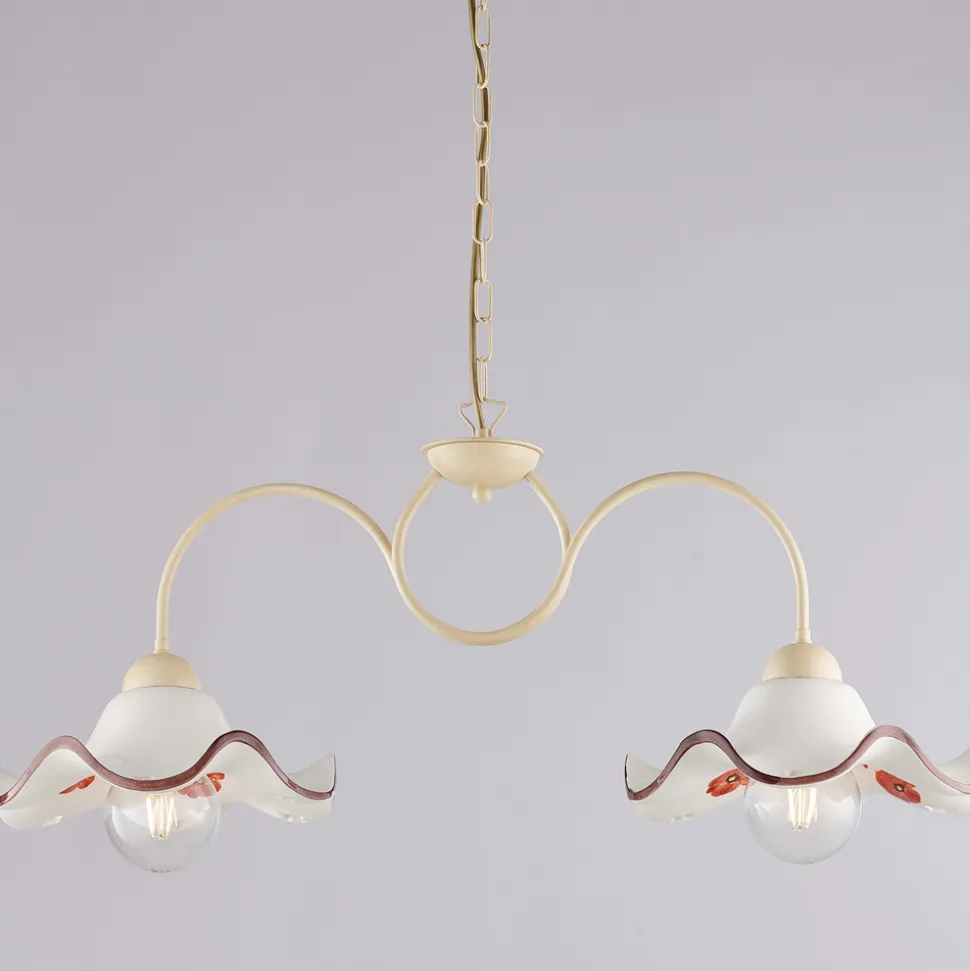 Lampada Artigianale in ceramica e Metallo Made in Italy per Soggiorno e Camera - Merope
