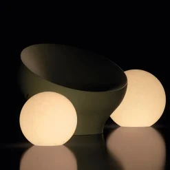 Lampada a Sfera Due Colori Uso Acquatico in Polietilene Made in Italy - Calipso