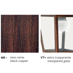 Lampada a soffitto da giardino in alluminio fatta in Italia, Aquilina