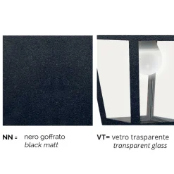 Lampada a soffitto da giardino in alluminio fatta in Italia, Aquilina
