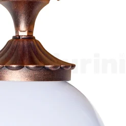Lampada a Soffitto in Acrilico e Alluminio Nero Made in Italy - Trovanero