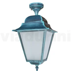 Lampada a Soffitto per Esterno in Alluminio e Vetro Sabbiato - Alchimista