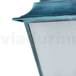 Lampada a Soffitto per Esterno in Alluminio e Vetro Sabbiato - Alchimista