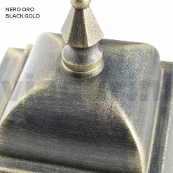 Lampada a Soffitto per Esterno in Alluminio e Vetro Sabbiato - Alchimista