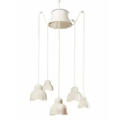 Lampada a Sospensione a 5 Elementi Colorati Made in Italy - Berimbau